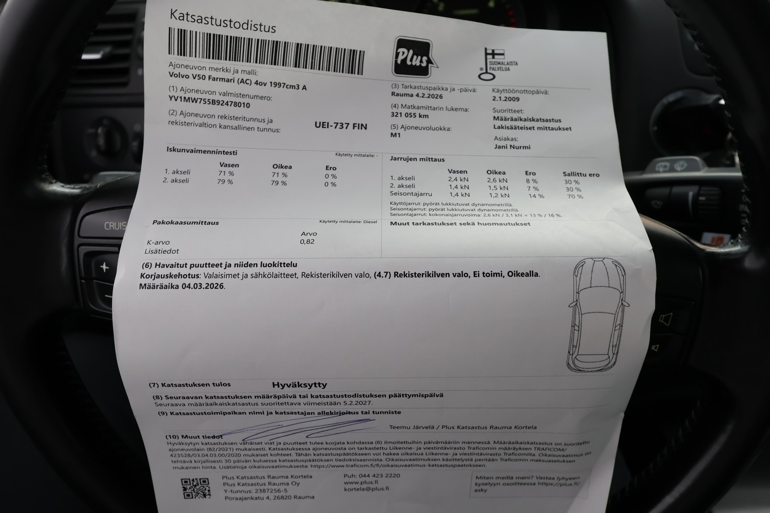Volvo V50 vaihtoauto