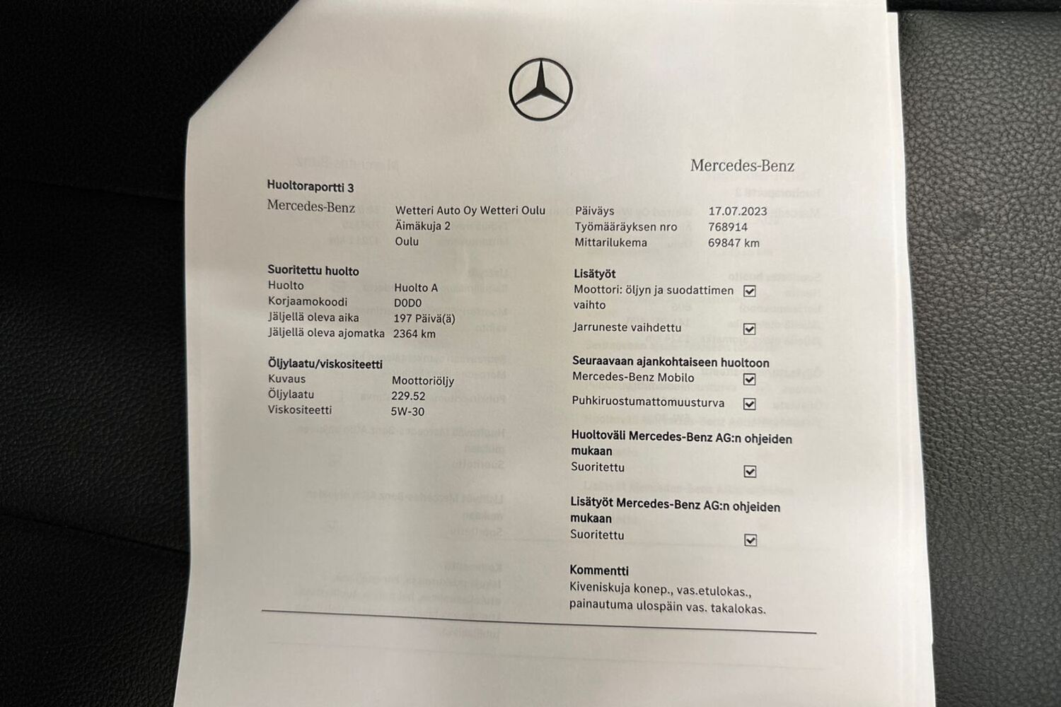 Mercedes-Benz B vaihtoauto