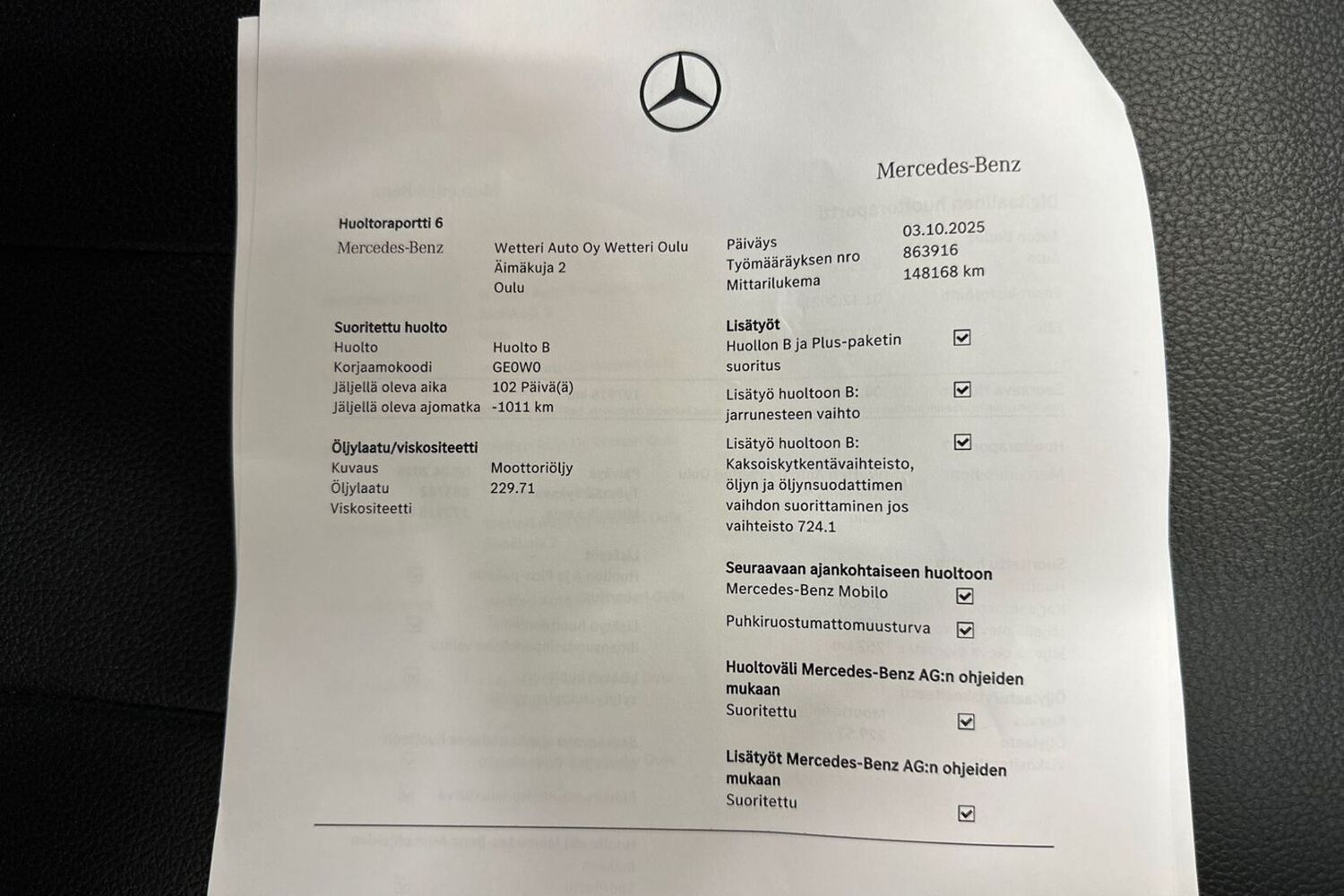 Mercedes-Benz B vaihtoauto