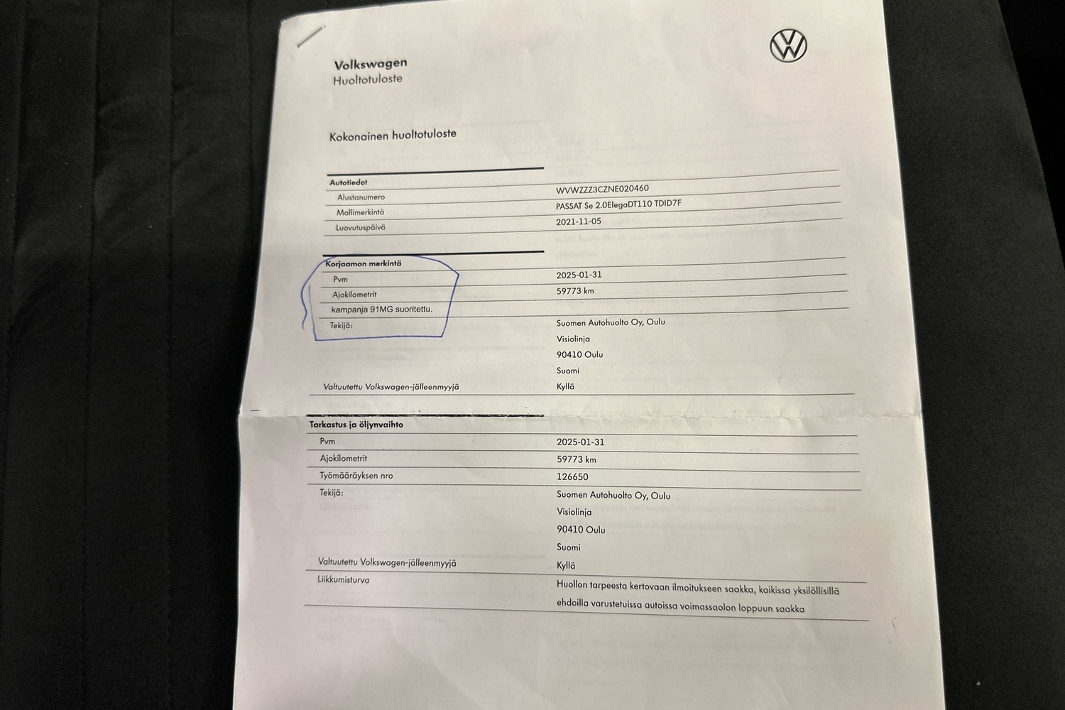 Volkswagen Passat vaihtoauto