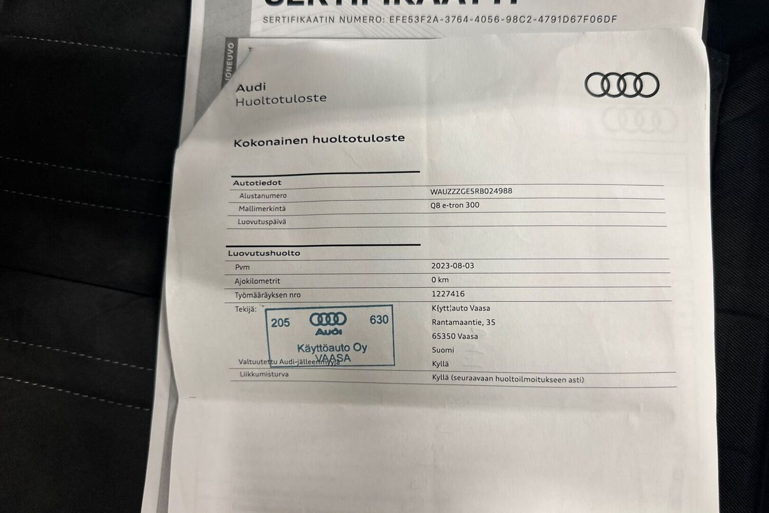 Audi Q8 e-tron vaihtoauto