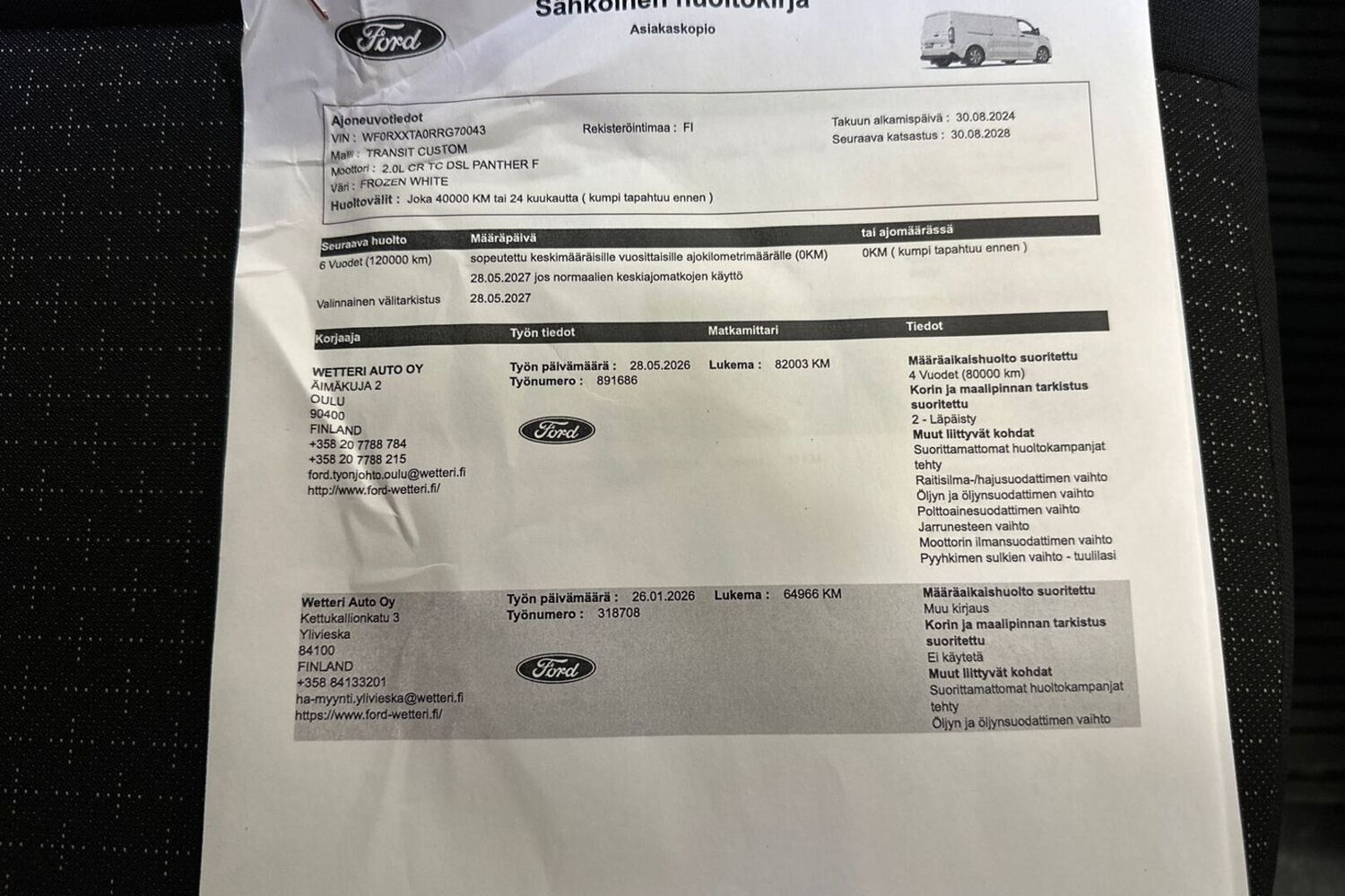 Ford Transit Custom vaihtoauto