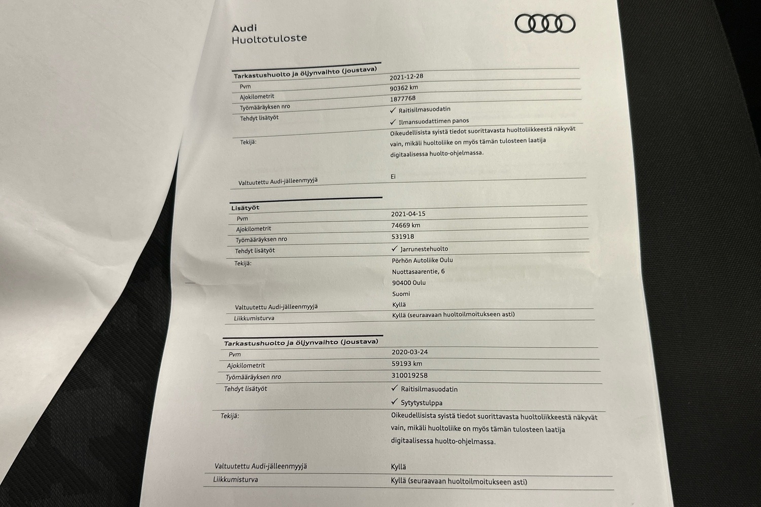 Audi A3 vaihtoauto