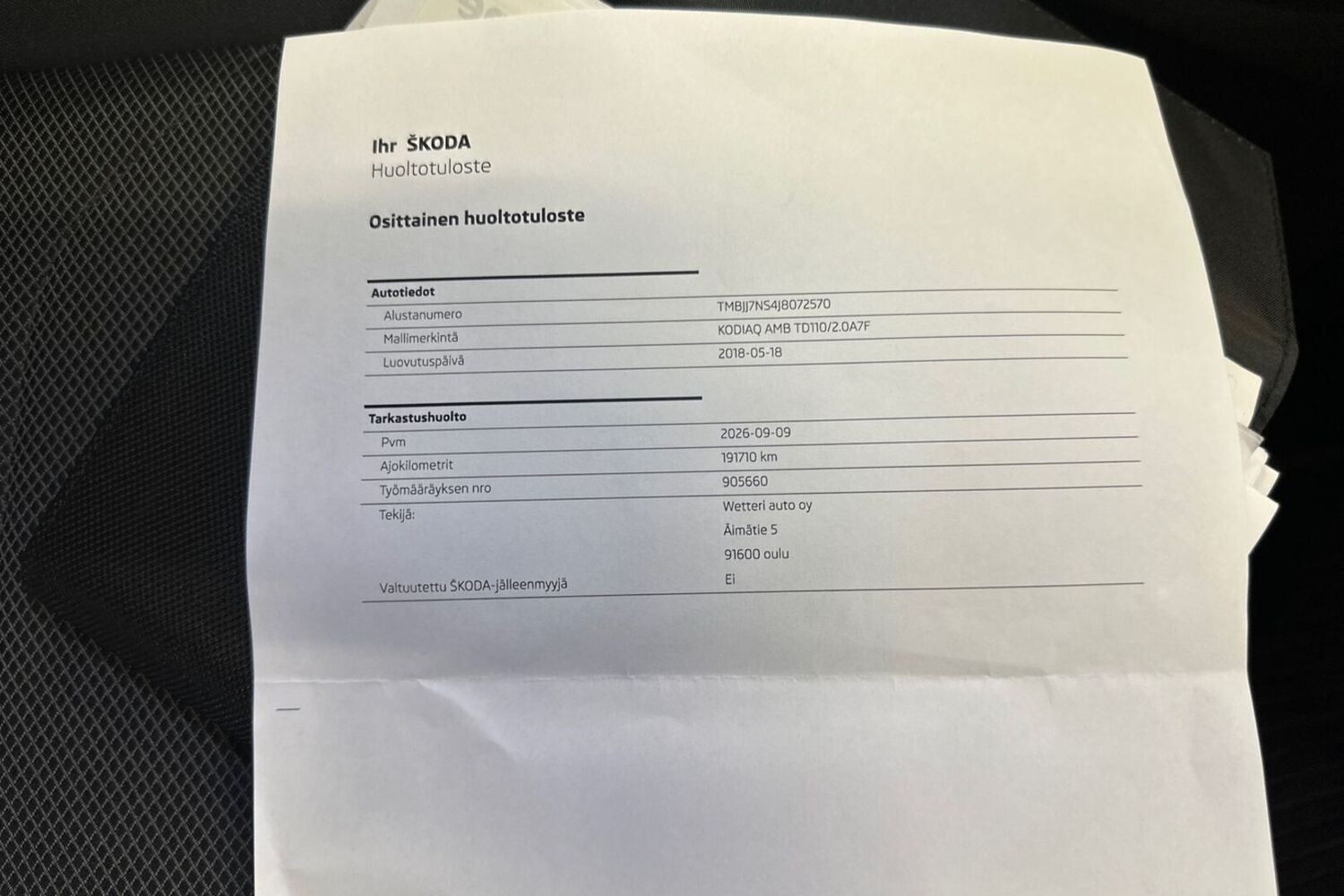 Skoda Kodiaq vaihtoauto