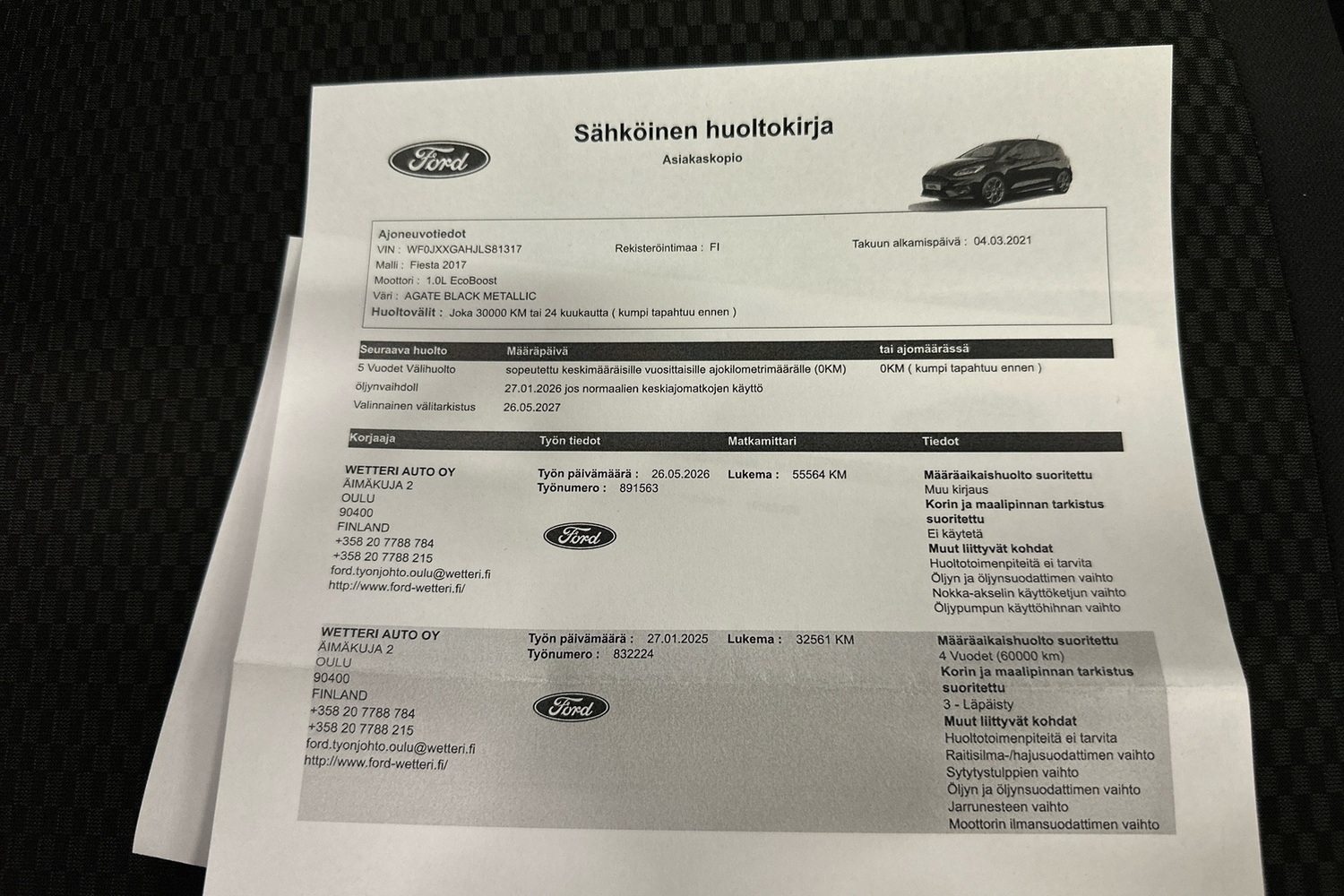 Ford Fiesta vaihtoauto