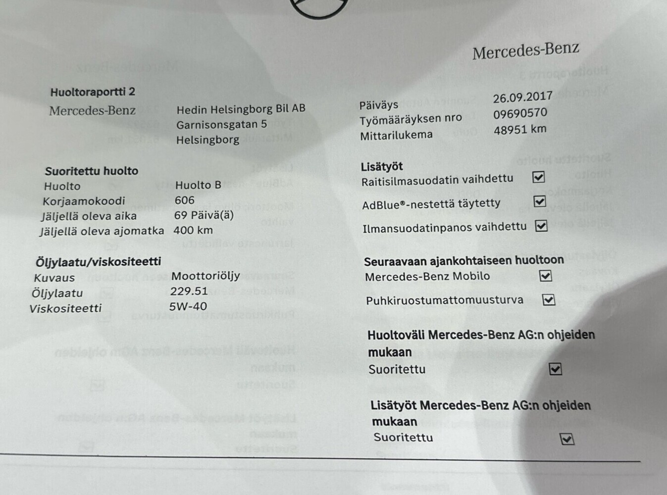 Mercedes-Benz E vaihtoauto