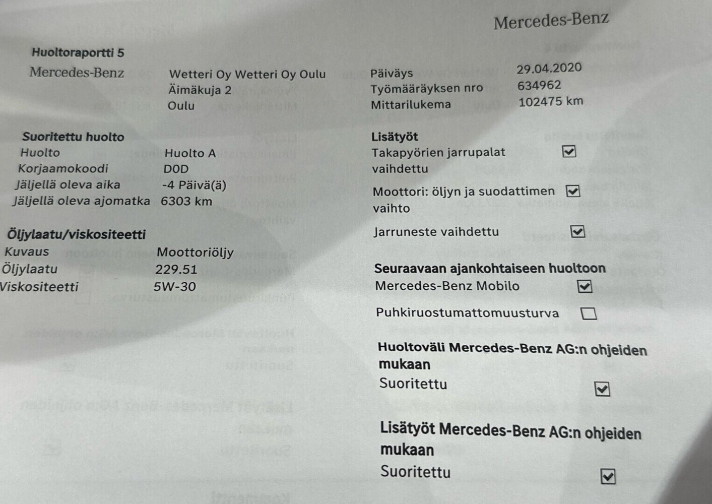 Mercedes-Benz E vaihtoauto