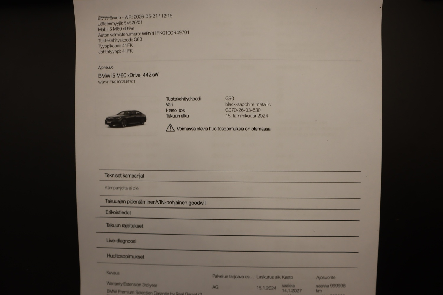 BMW i5 vaihtoauto