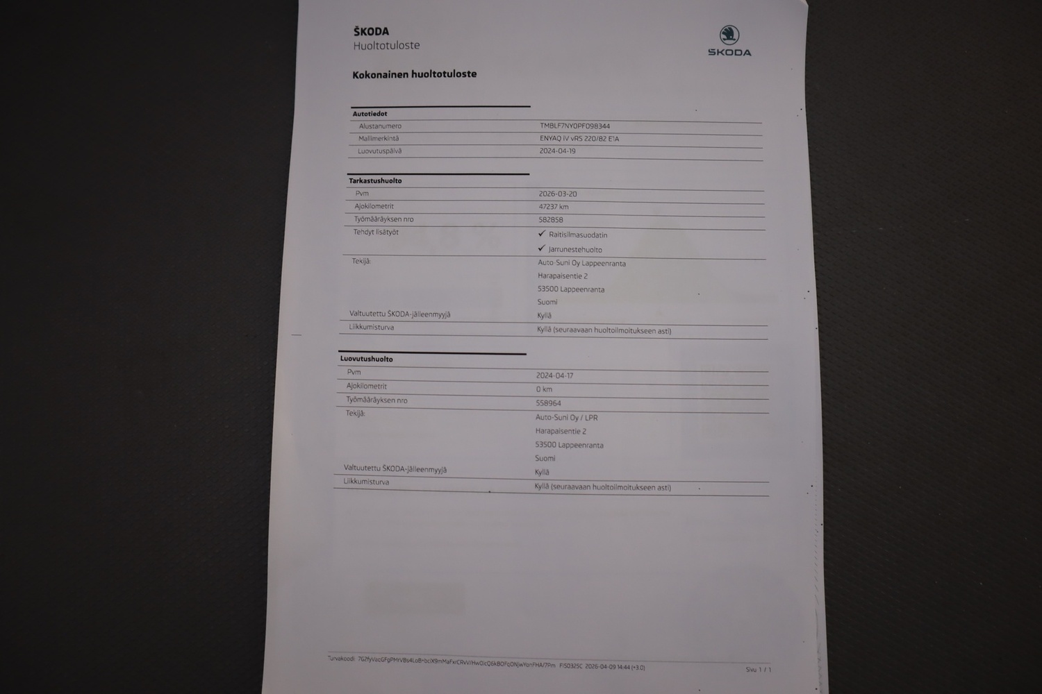 Skoda Enyaq vaihtoauto