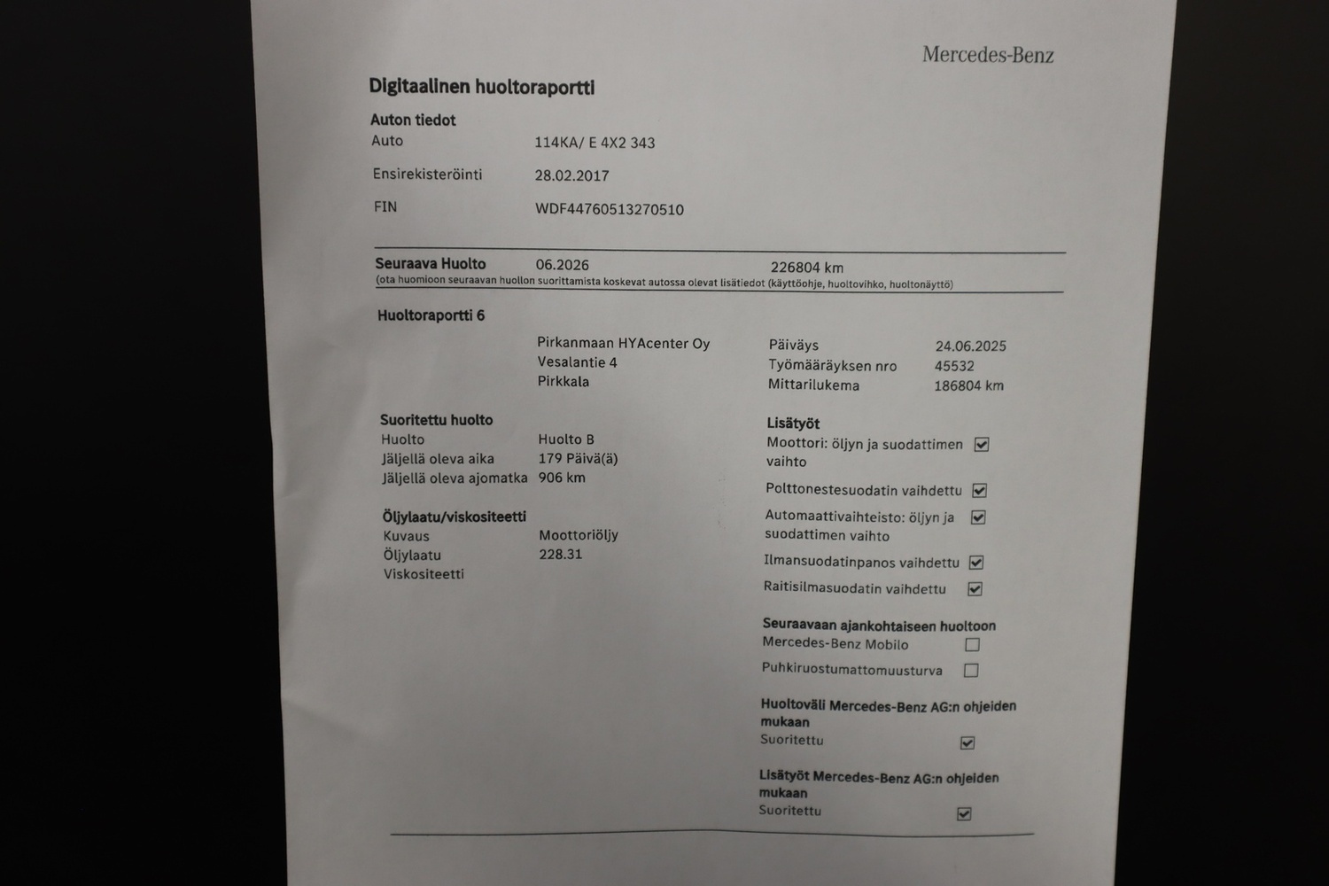Mercedes-Benz Vito vaihtoauto