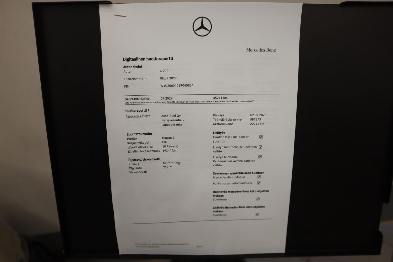Mercedes-Benz C vaihtoauto