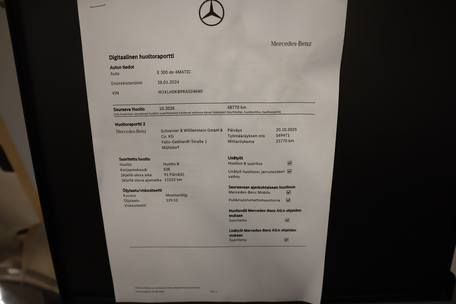 Mercedes-Benz E vaihtoauto