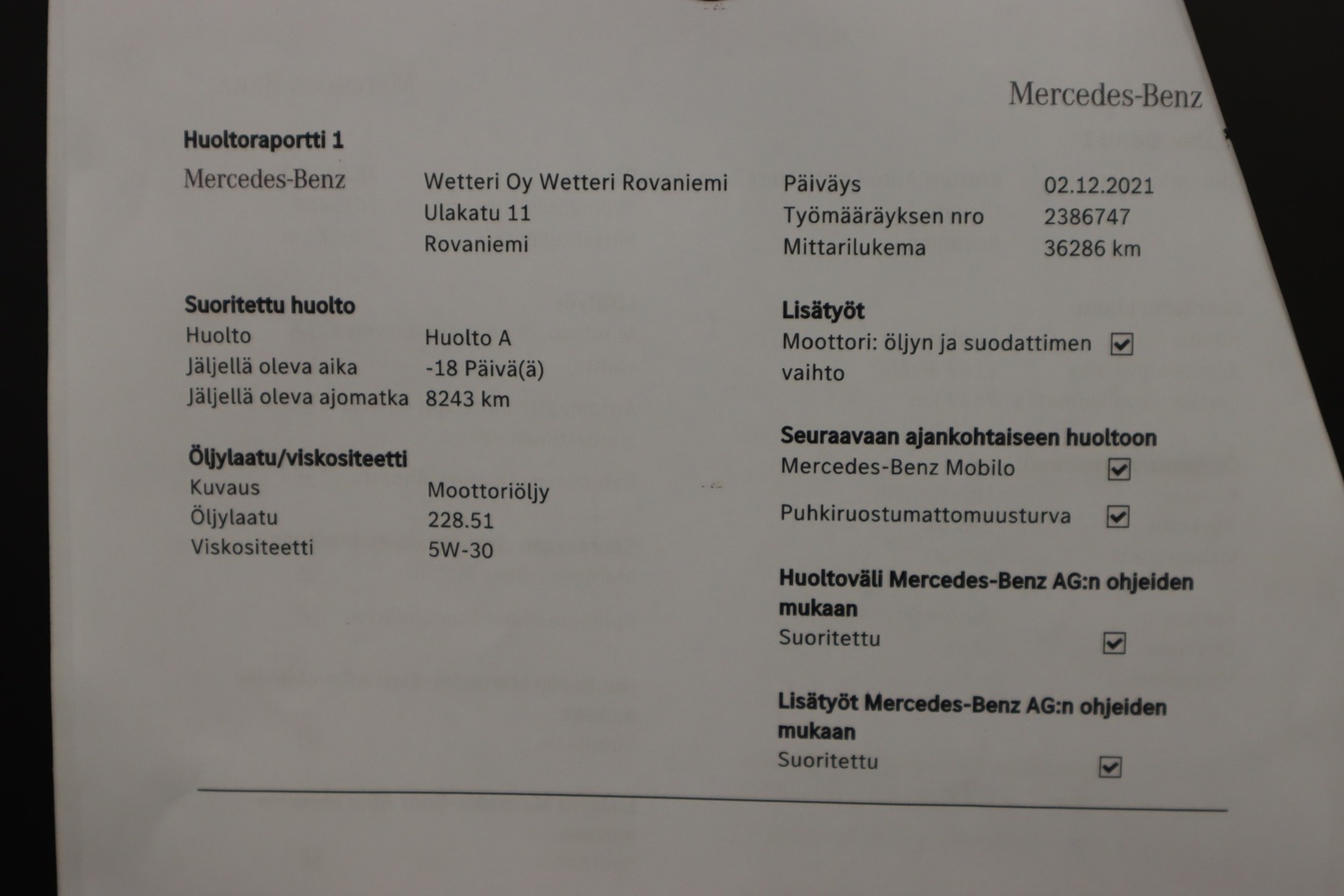 Mercedes-Benz Vito vaihtoauto
