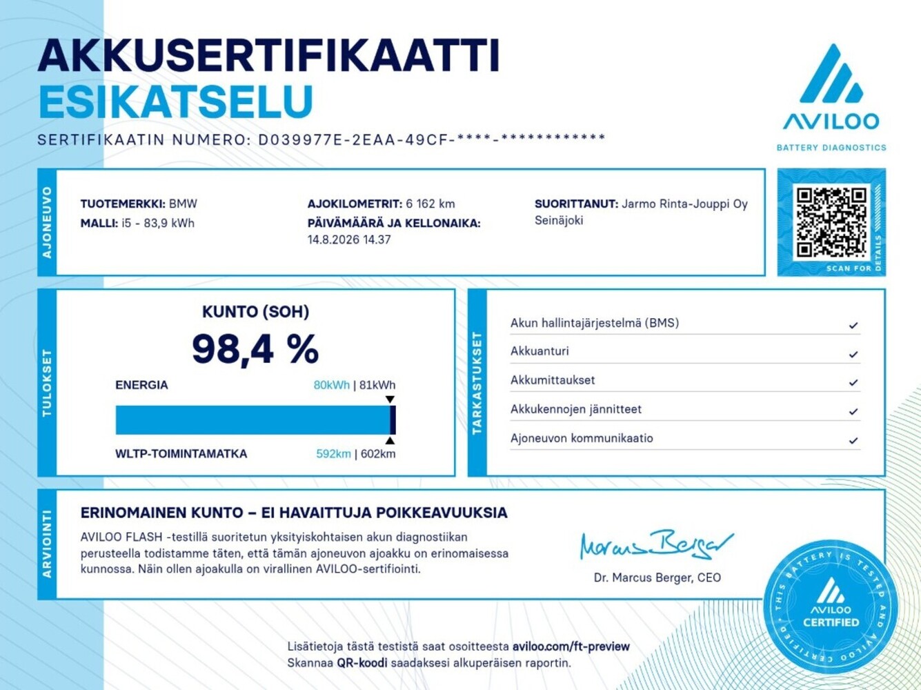 BMW i5 vaihtoauto