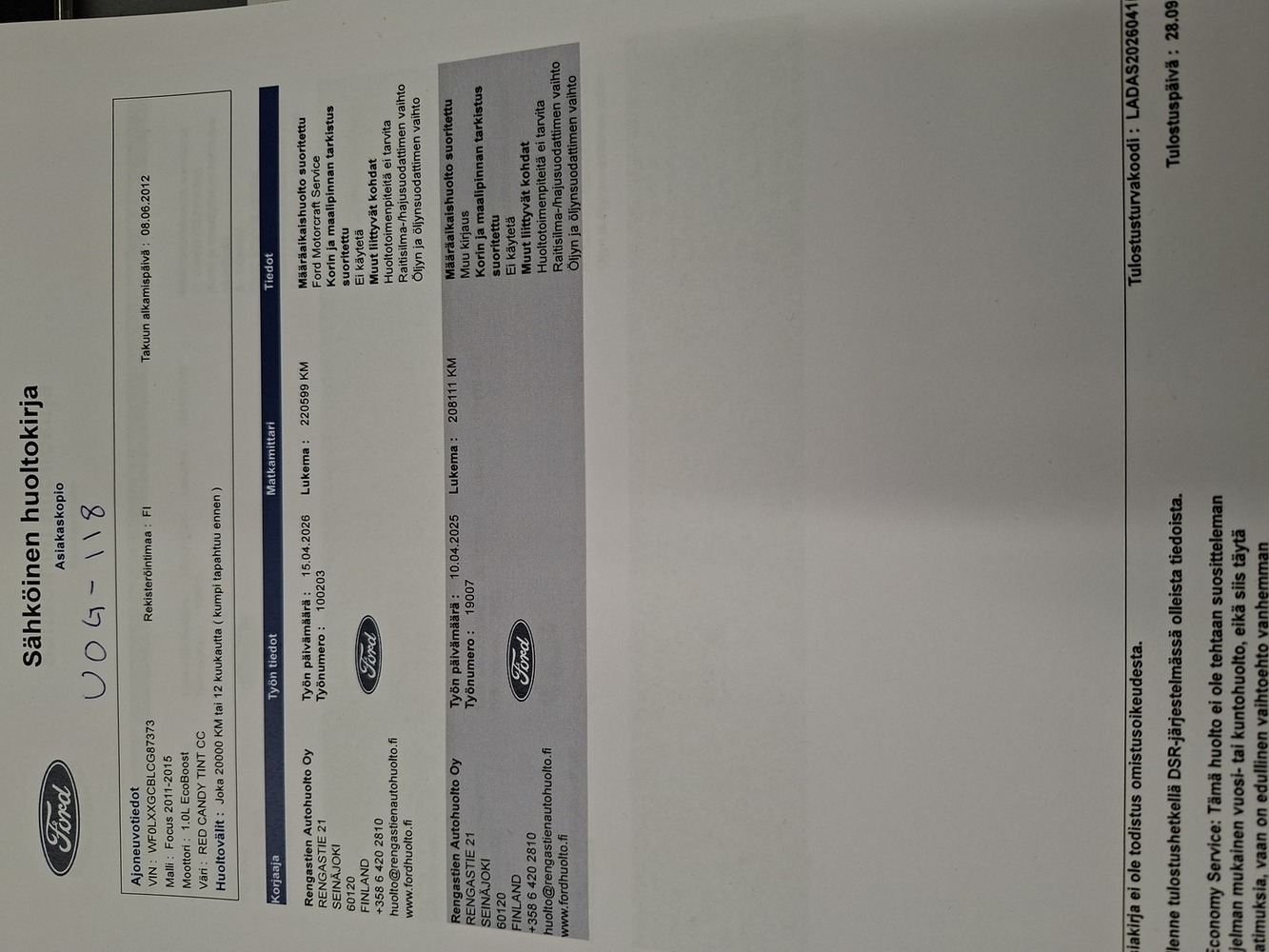 Ford Focus vaihtoauto