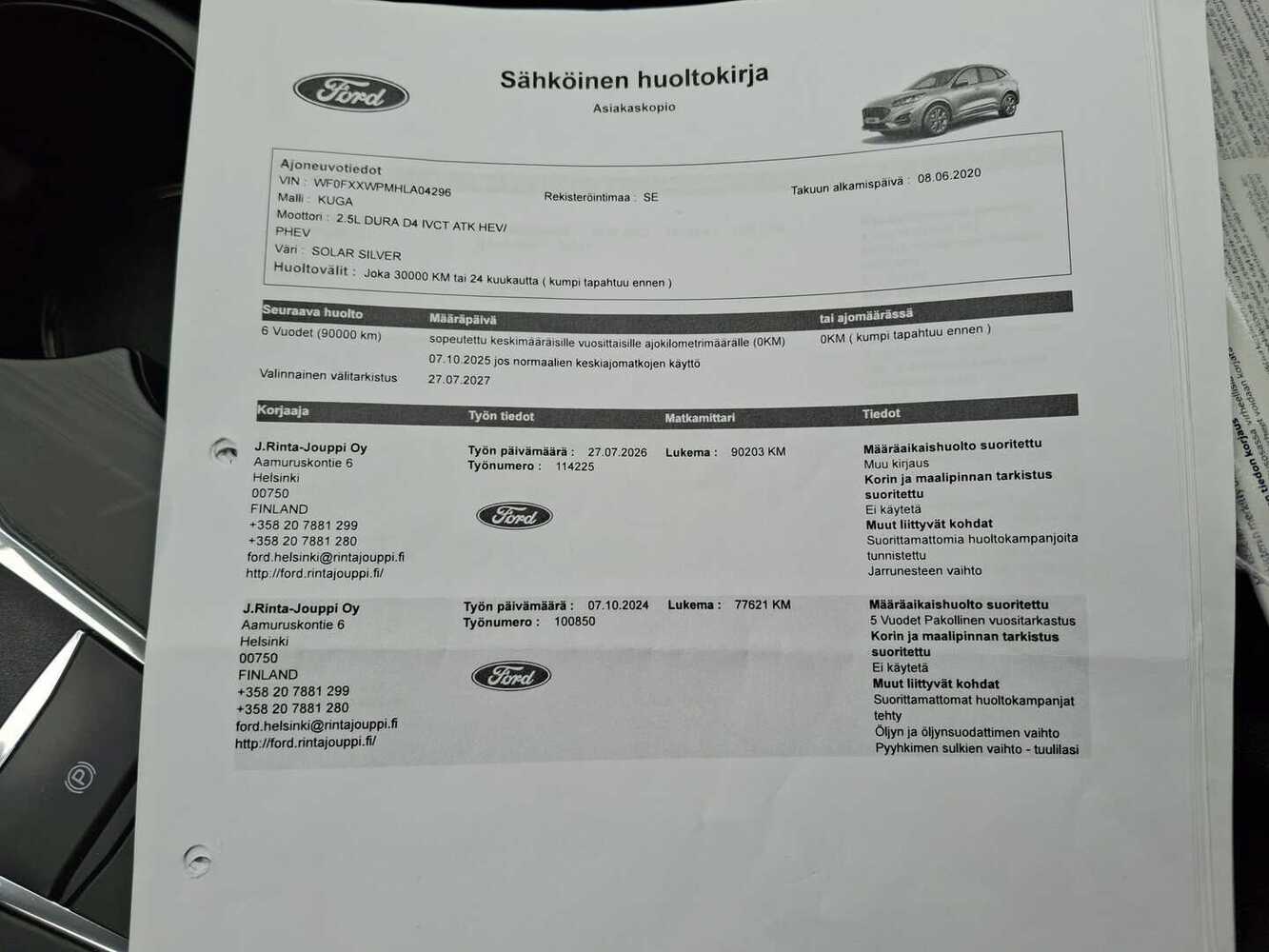 Ford Kuga vaihtoauto