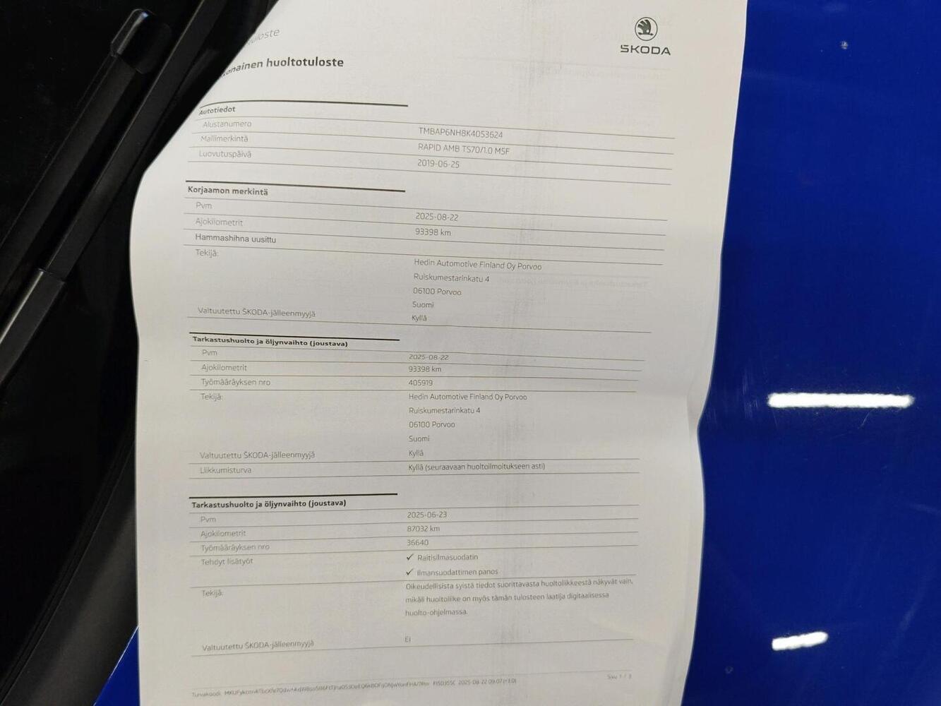 Skoda Rapid vaihtoauto