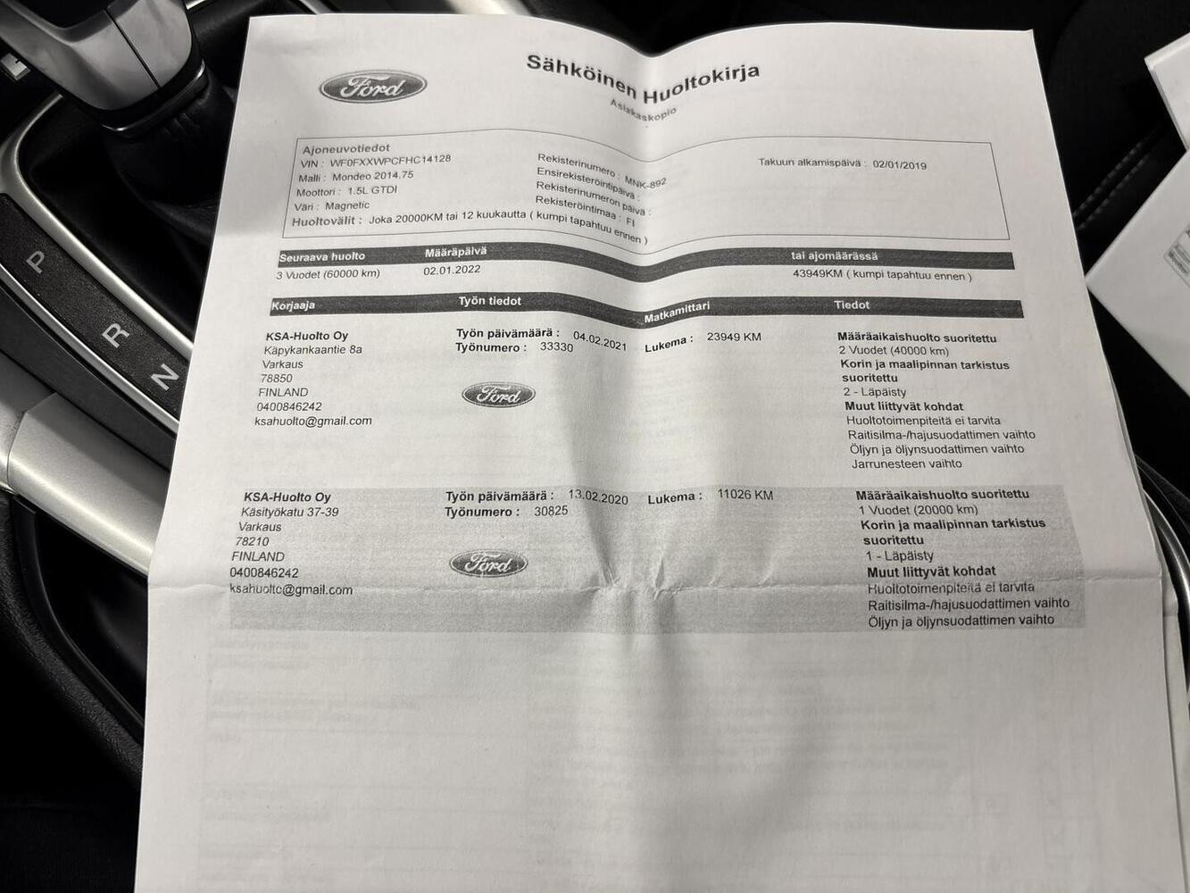 Ford Mondeo vaihtoauto