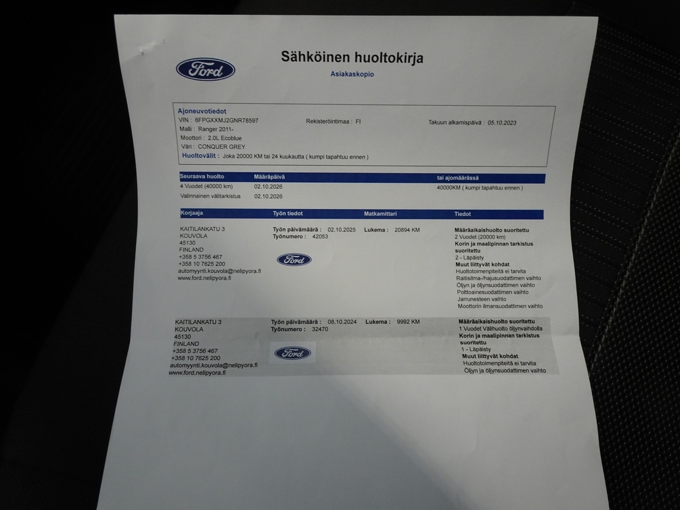 Ford Ranger vaihtoauto