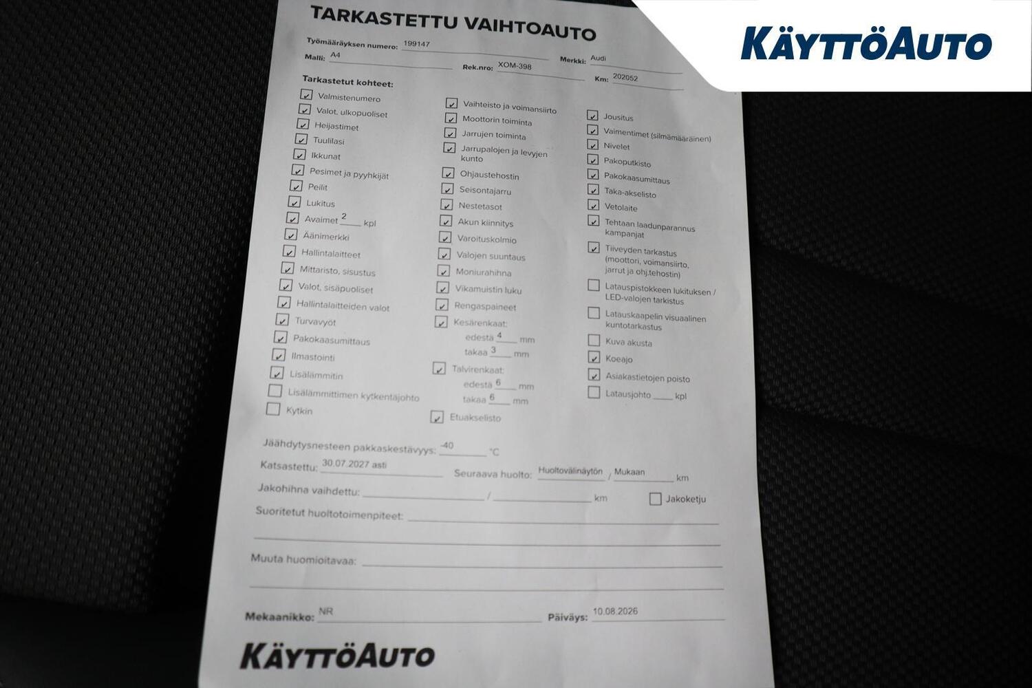Audi A4 vaihtoauto