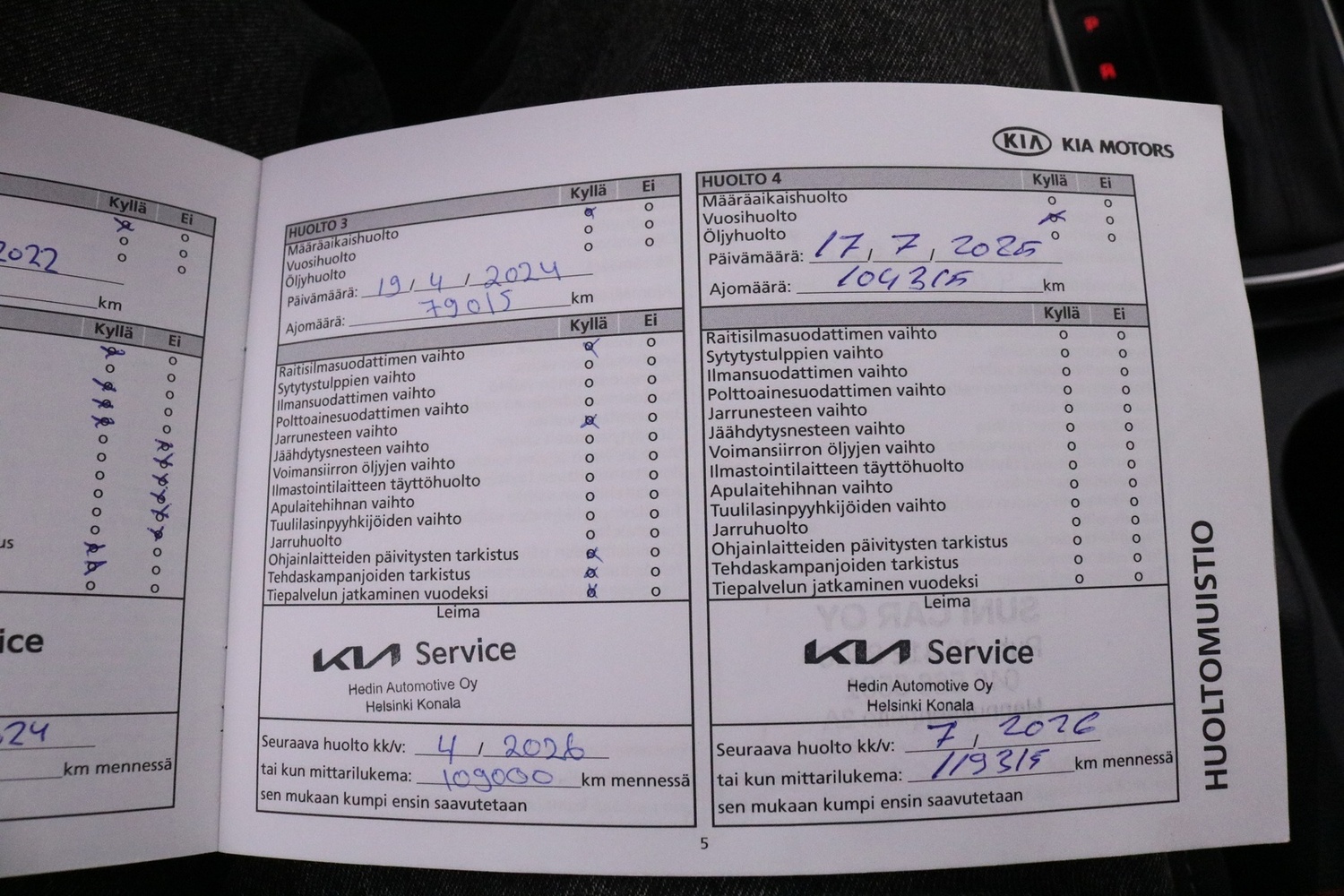 Kia Carens vaihtoauto
