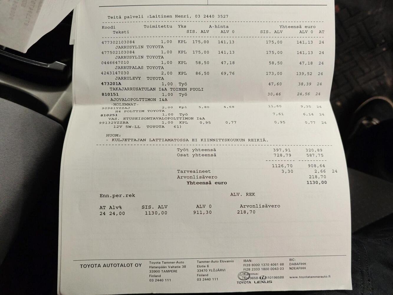 Toyota Prius vaihtoauto