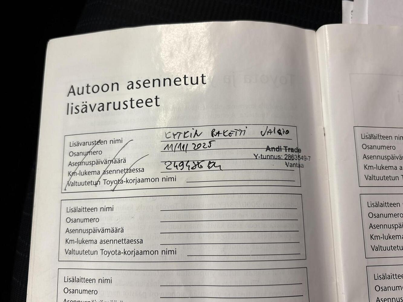 Toyota Auris vaihtoauto