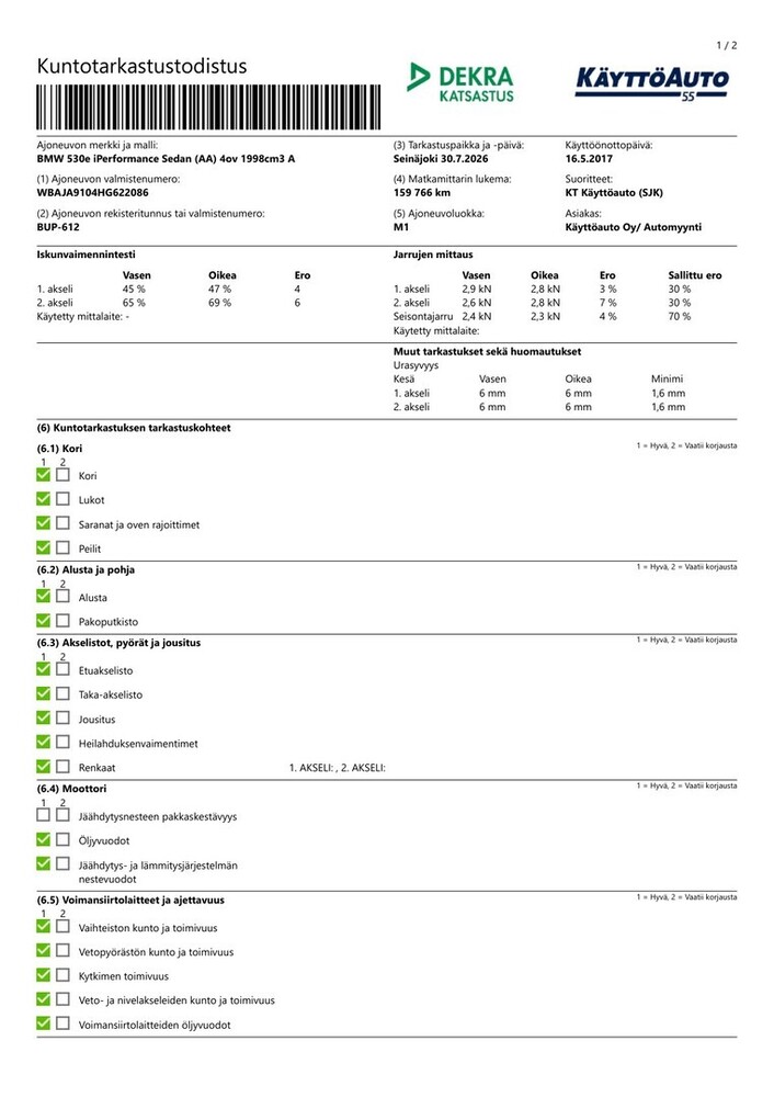 BMW 530 vaihtoauto