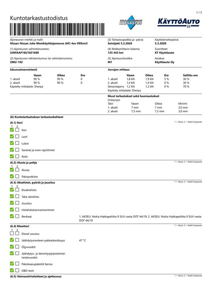 Nissan Juke vaihtoauto