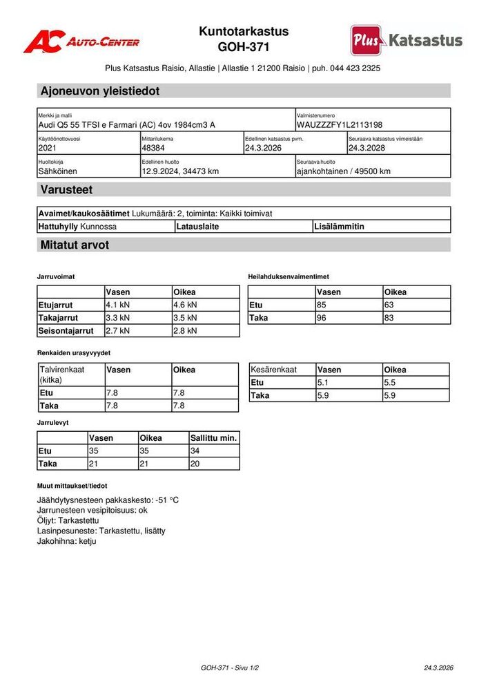 Audi Q5 vaihtoauto