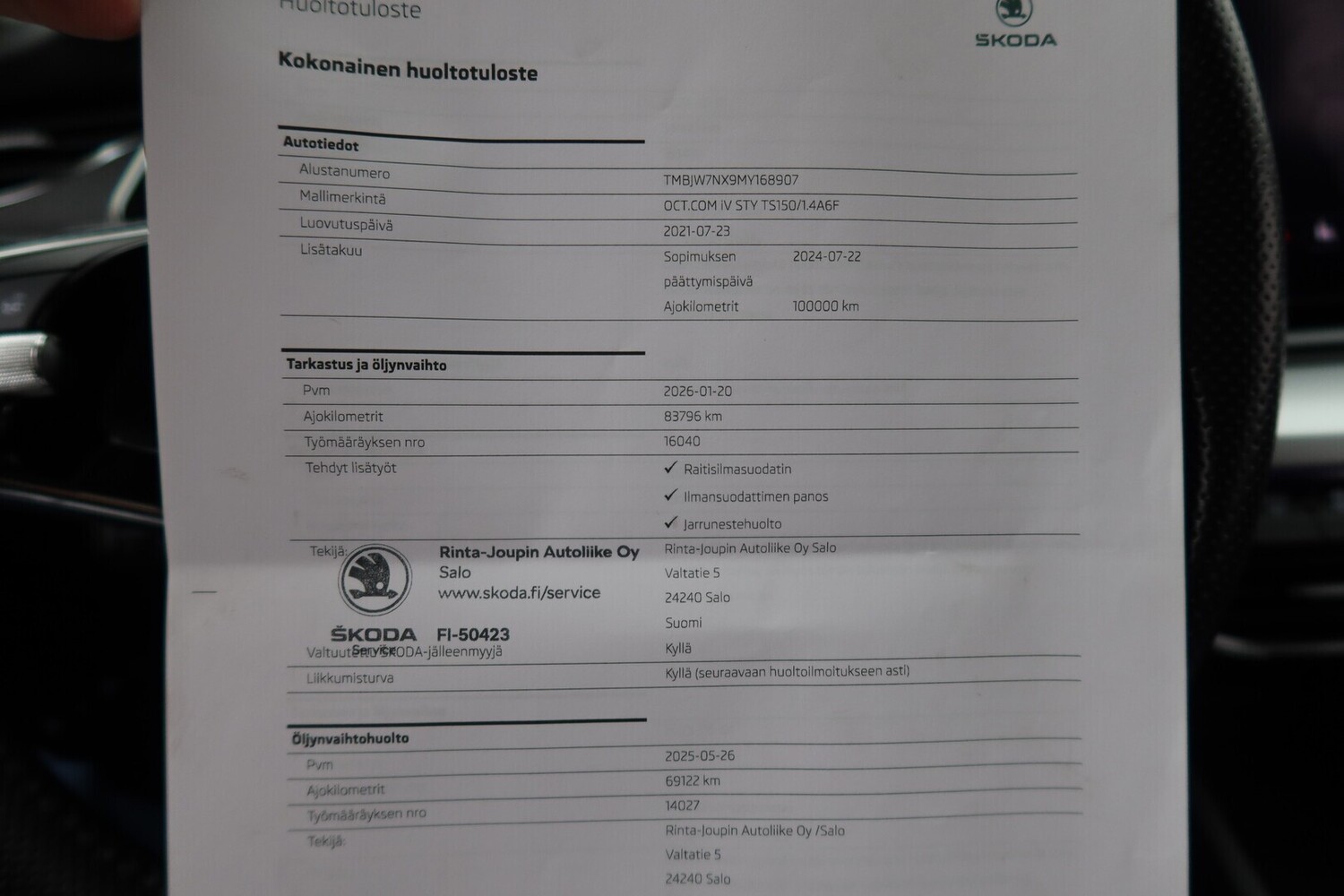 Skoda Octavia vaihtoauto