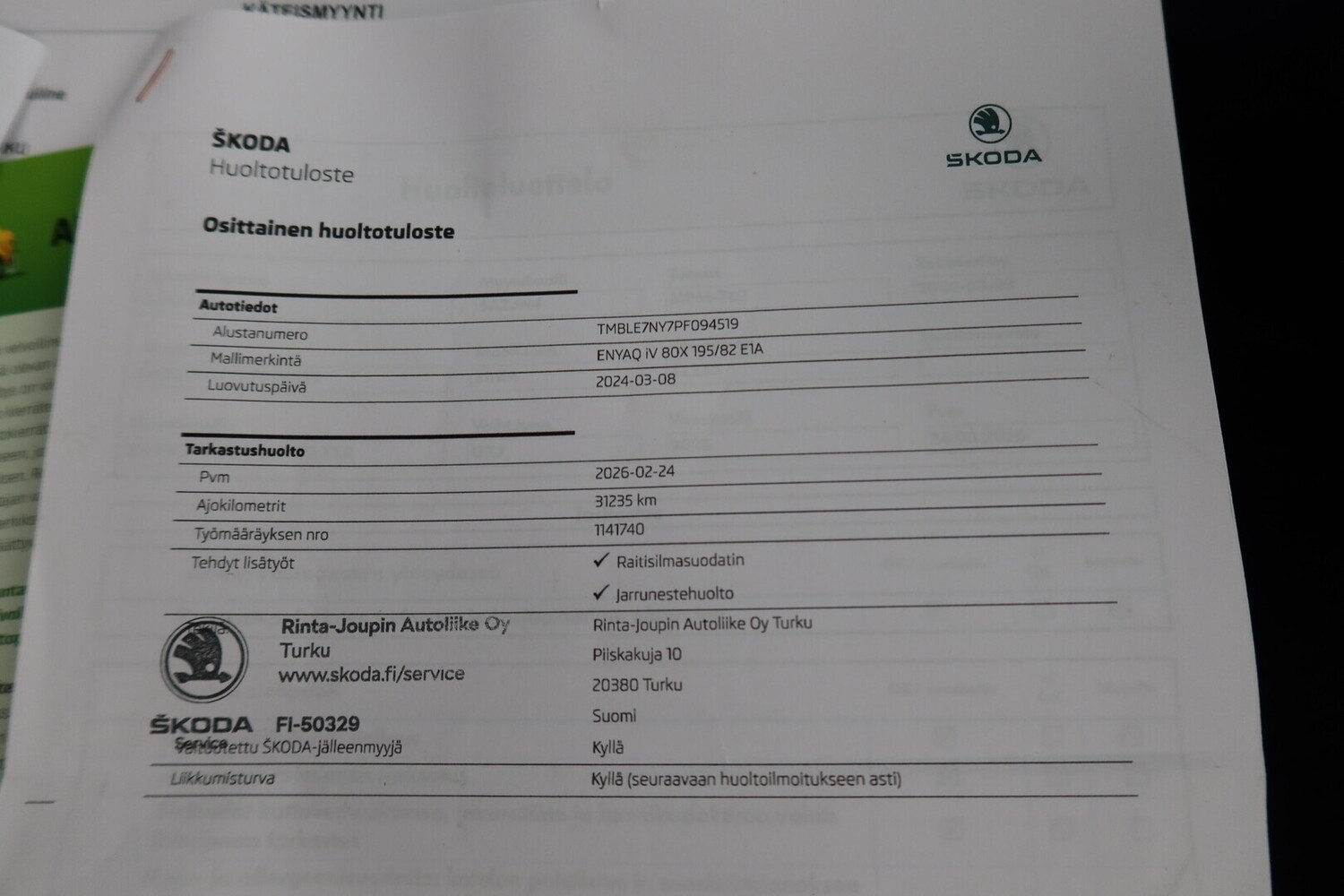 Skoda Enyaq vaihtoauto