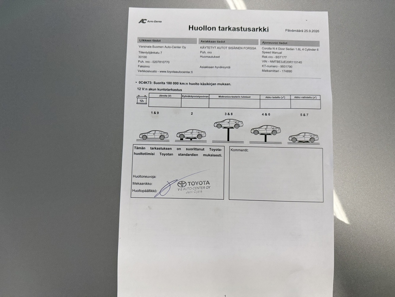 Toyota Corolla vaihtoauto