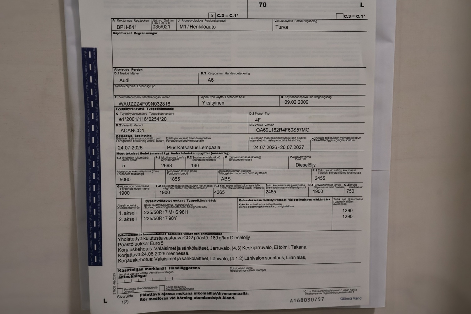 Audi A6 vaihtoauto