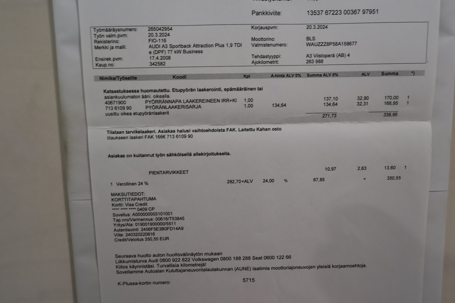 Audi A3 vaihtoauto