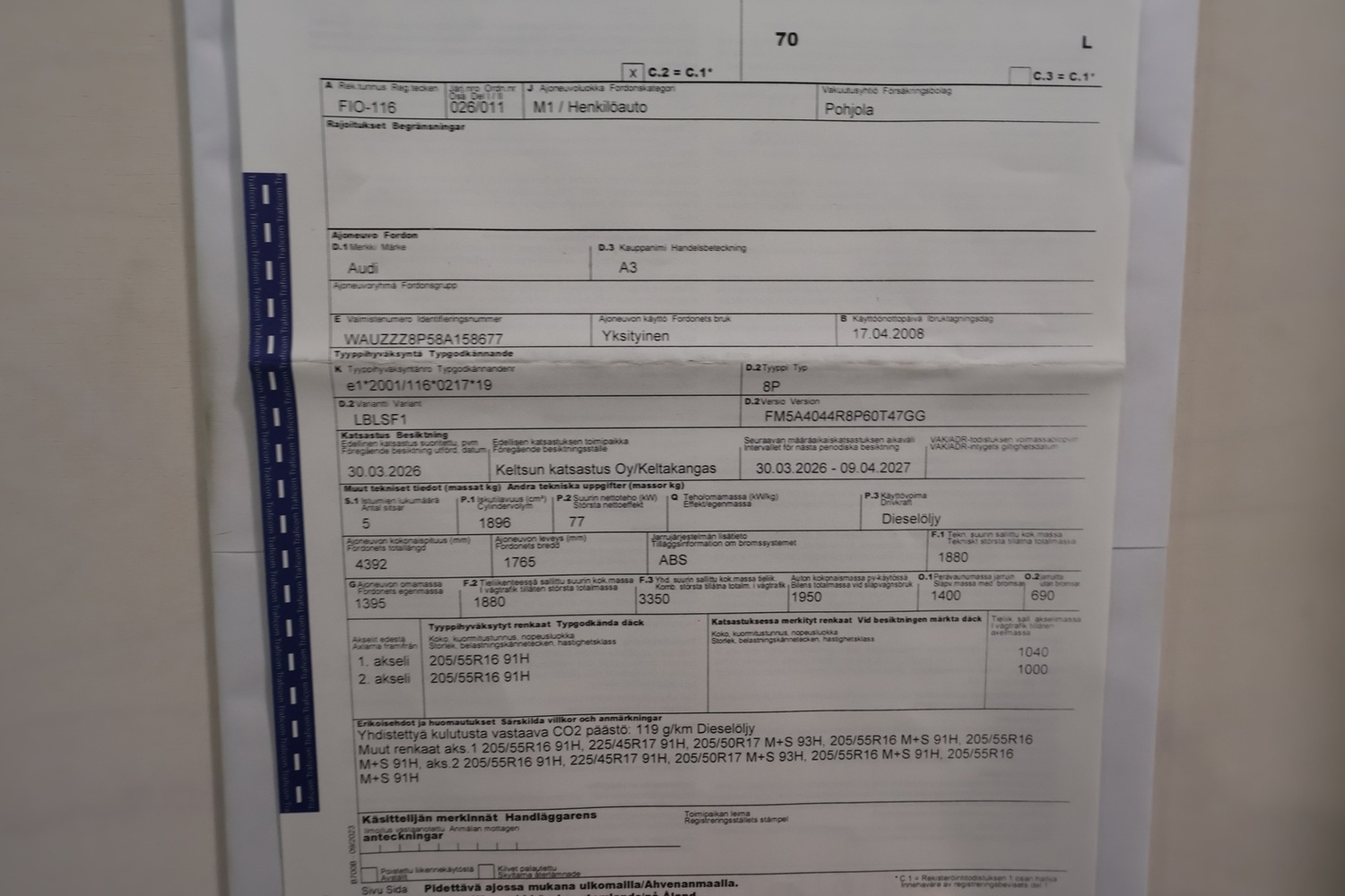 Audi A3 vaihtoauto
