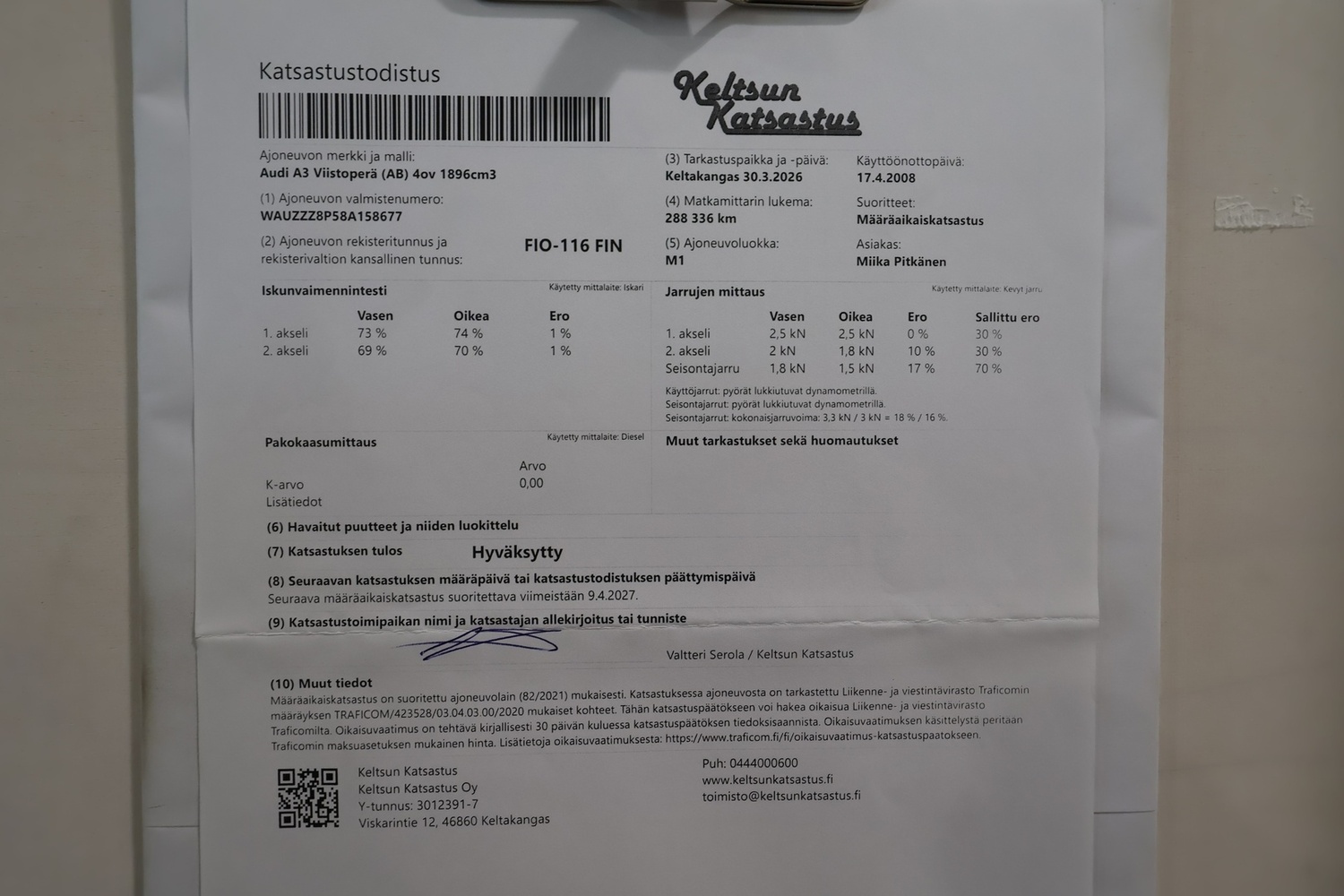Audi A3 vaihtoauto