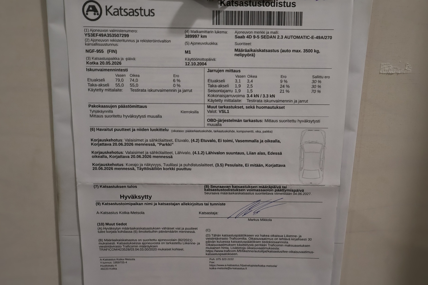 Saab 95 vaihtoauto