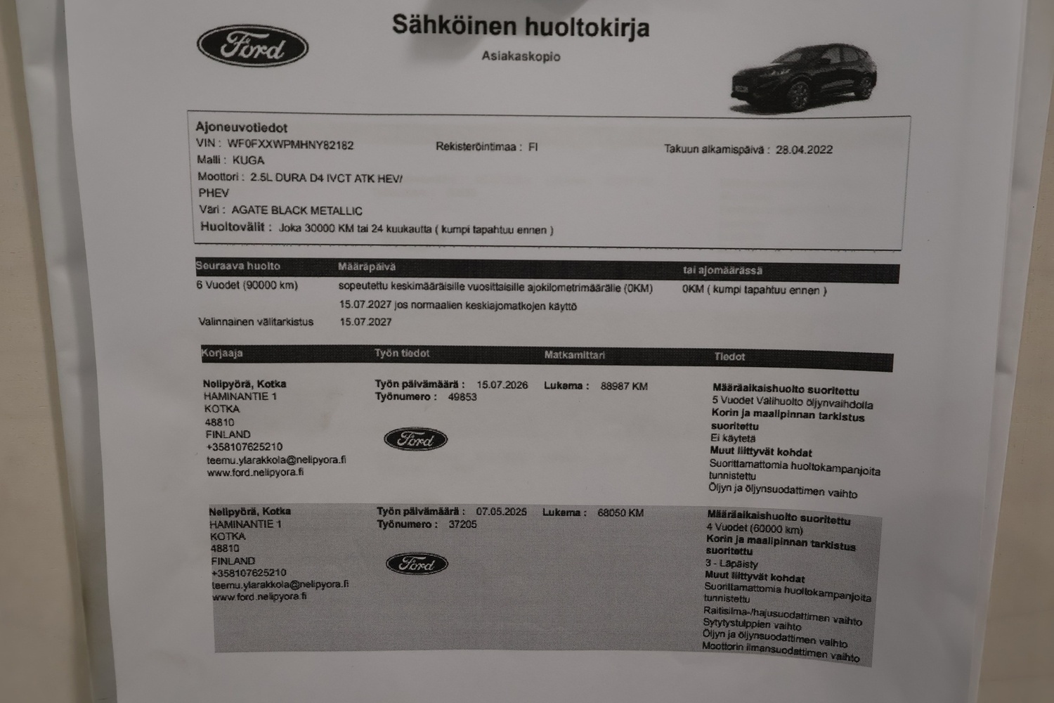 Ford Kuga vaihtoauto