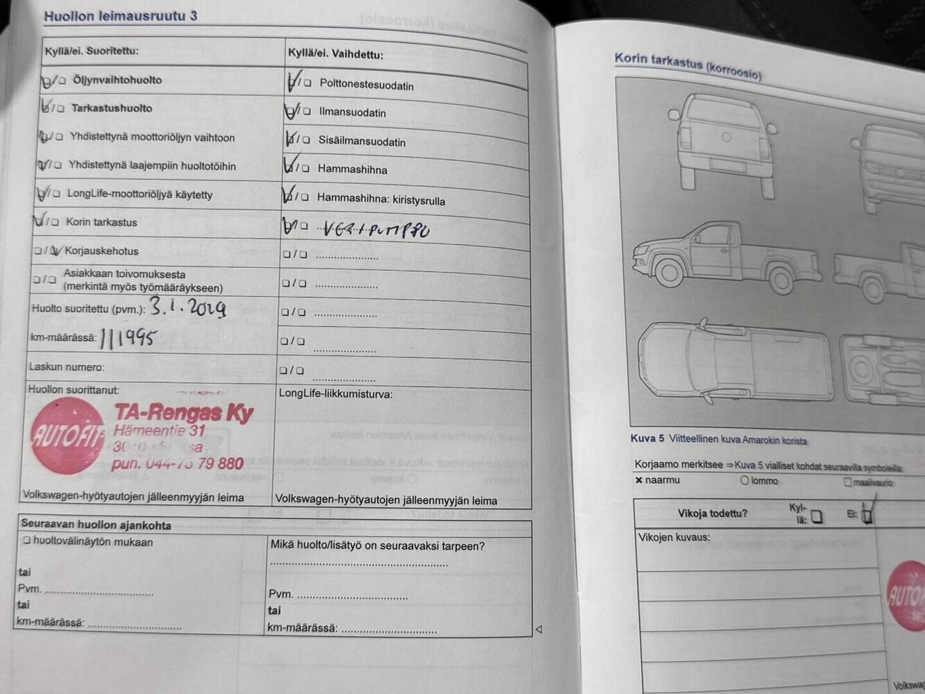 Volkswagen Amarok vaihtoauto