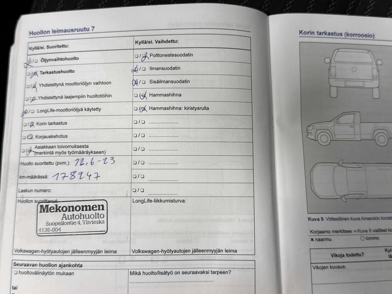 Volkswagen Amarok vaihtoauto