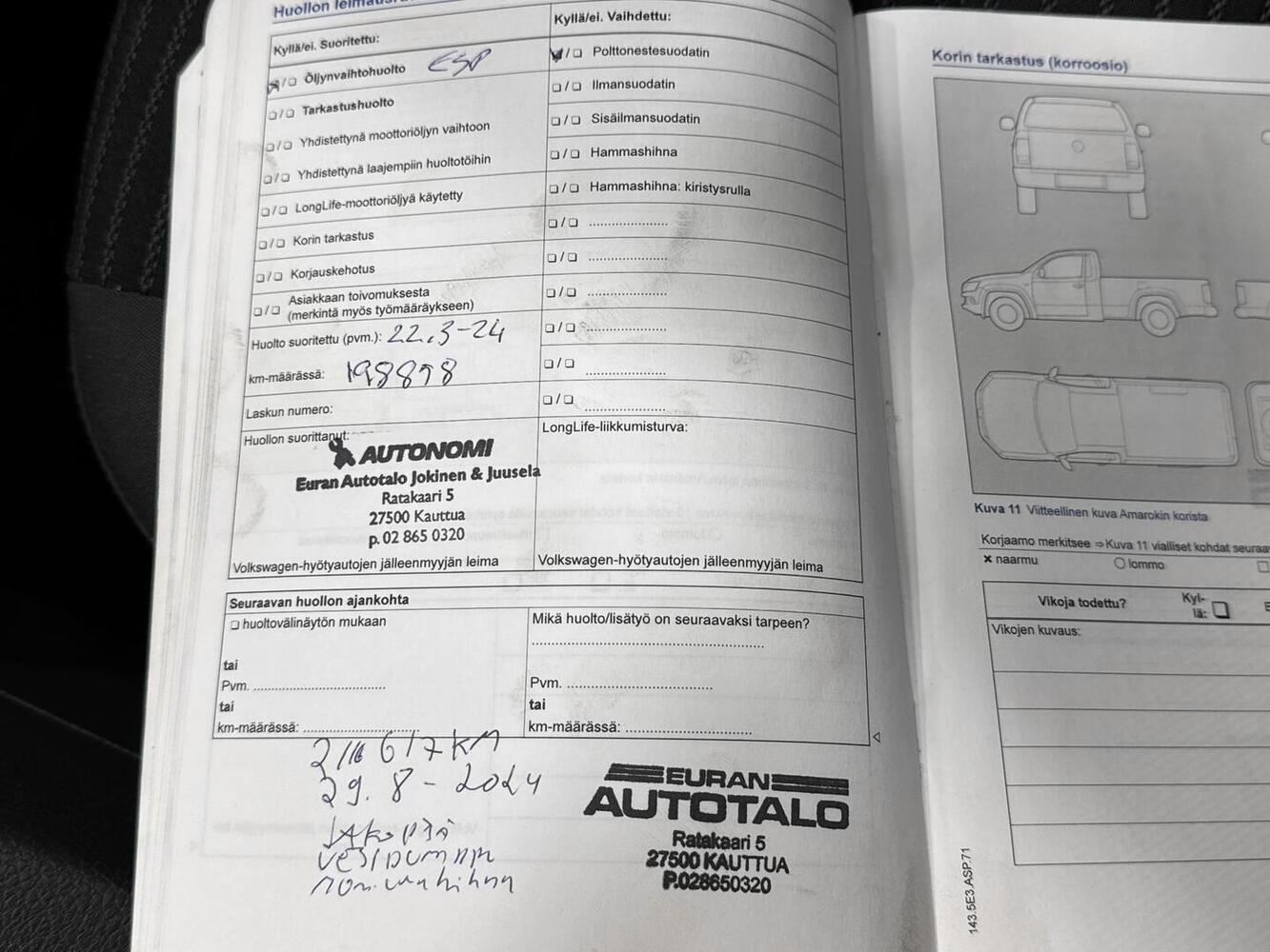 Volkswagen Amarok vaihtoauto