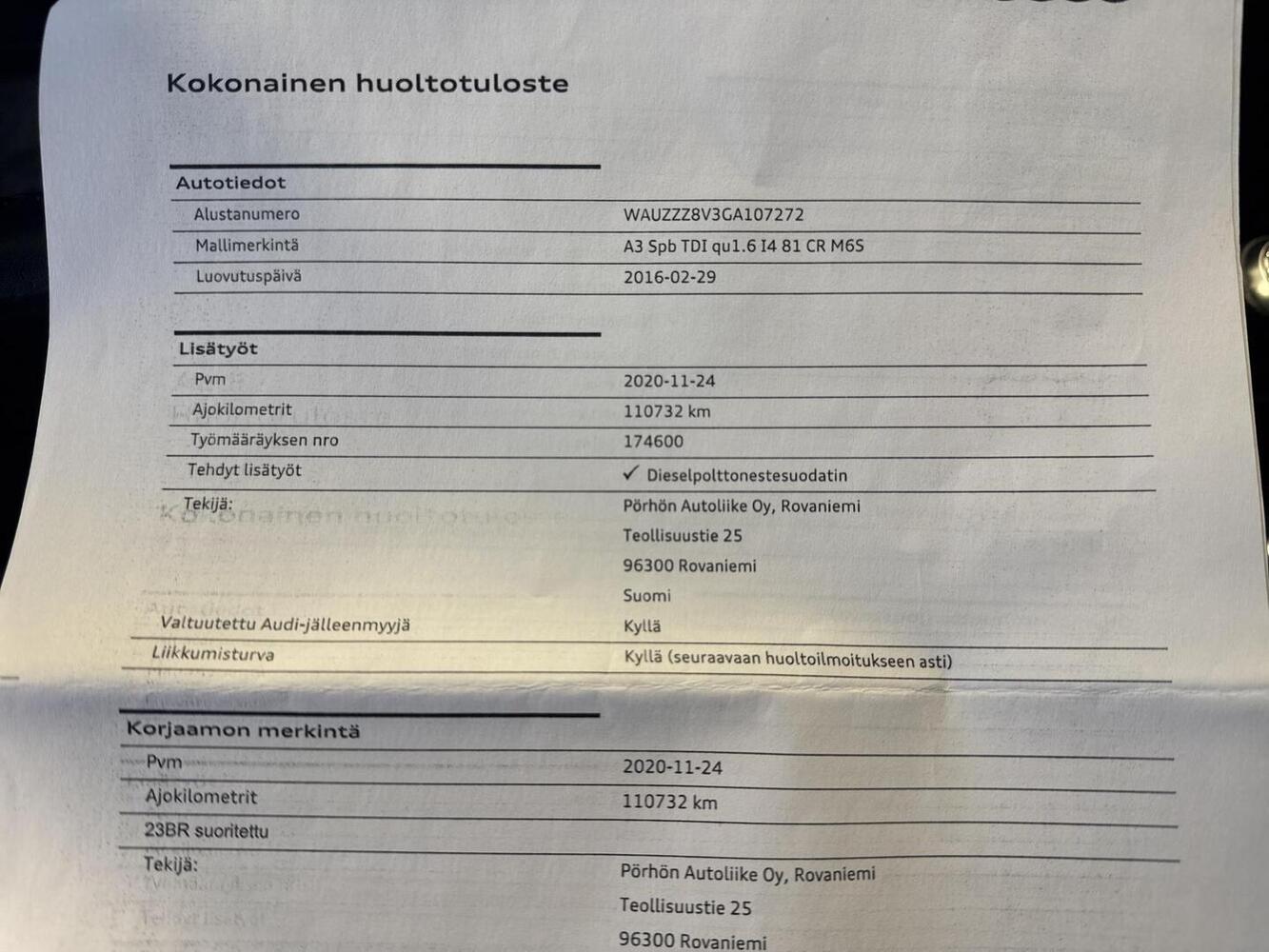 Audi A3 vaihtoauto
