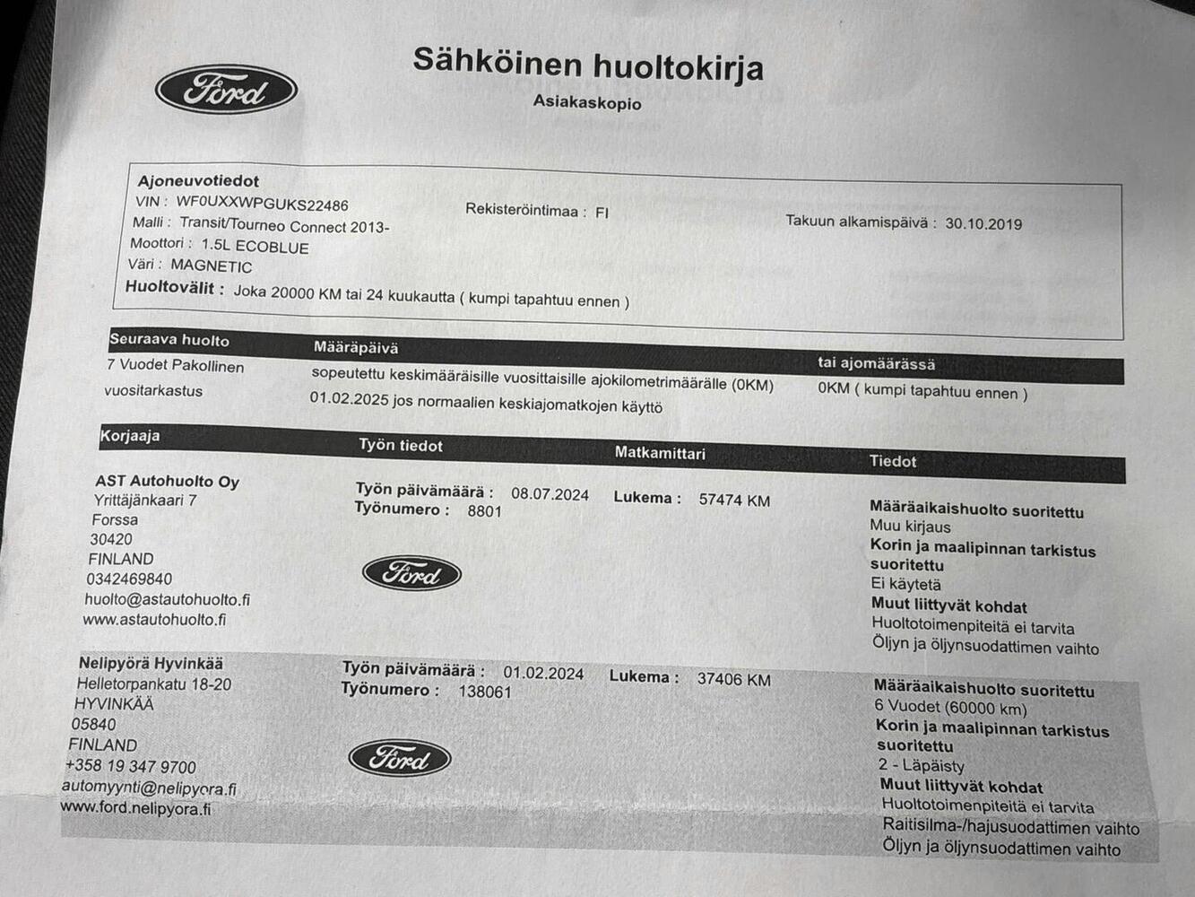 Ford Grand Tourneo Connect vaihtoauto