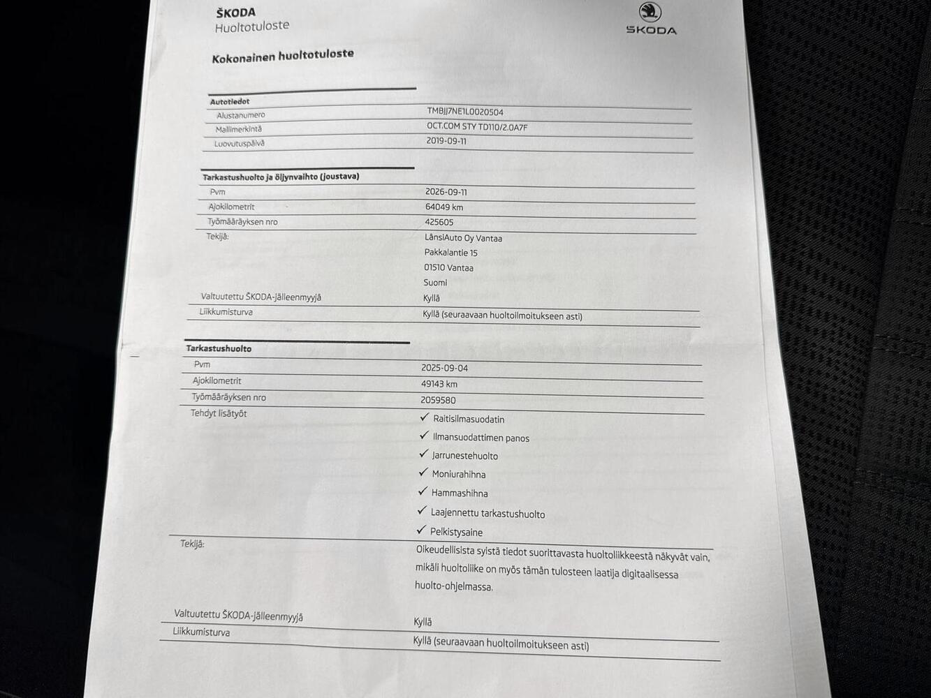 Skoda Octavia vaihtoauto