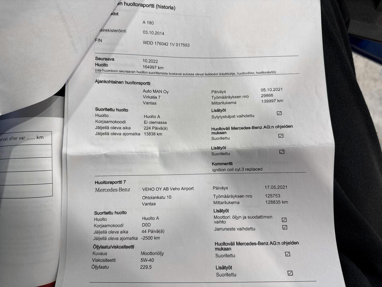 Mercedes-Benz A vaihtoauto