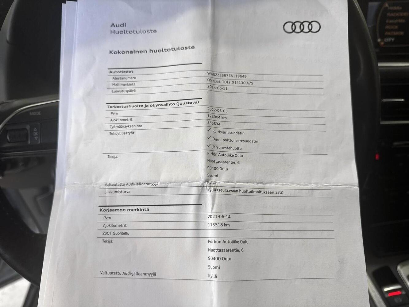 Audi Q5 vaihtoauto
