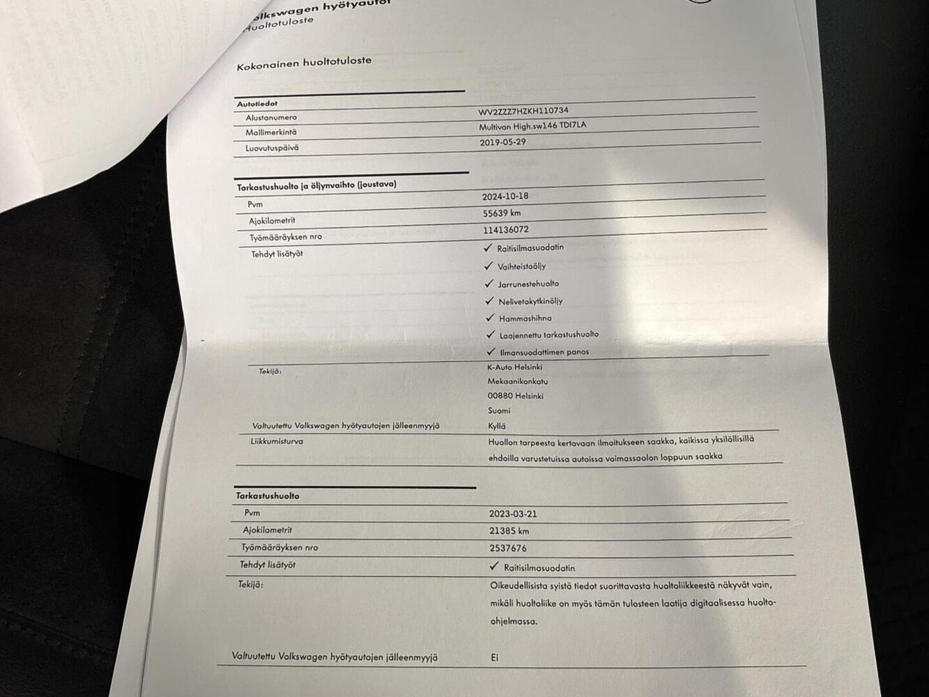 Volkswagen Multivan vaihtoauto