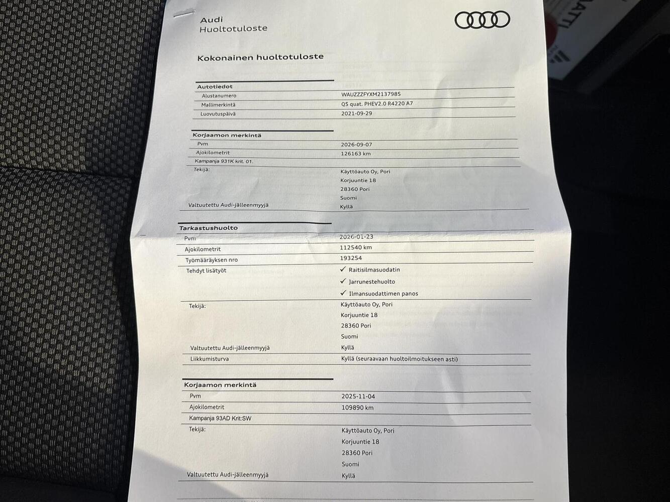 Audi Q5 vaihtoauto
