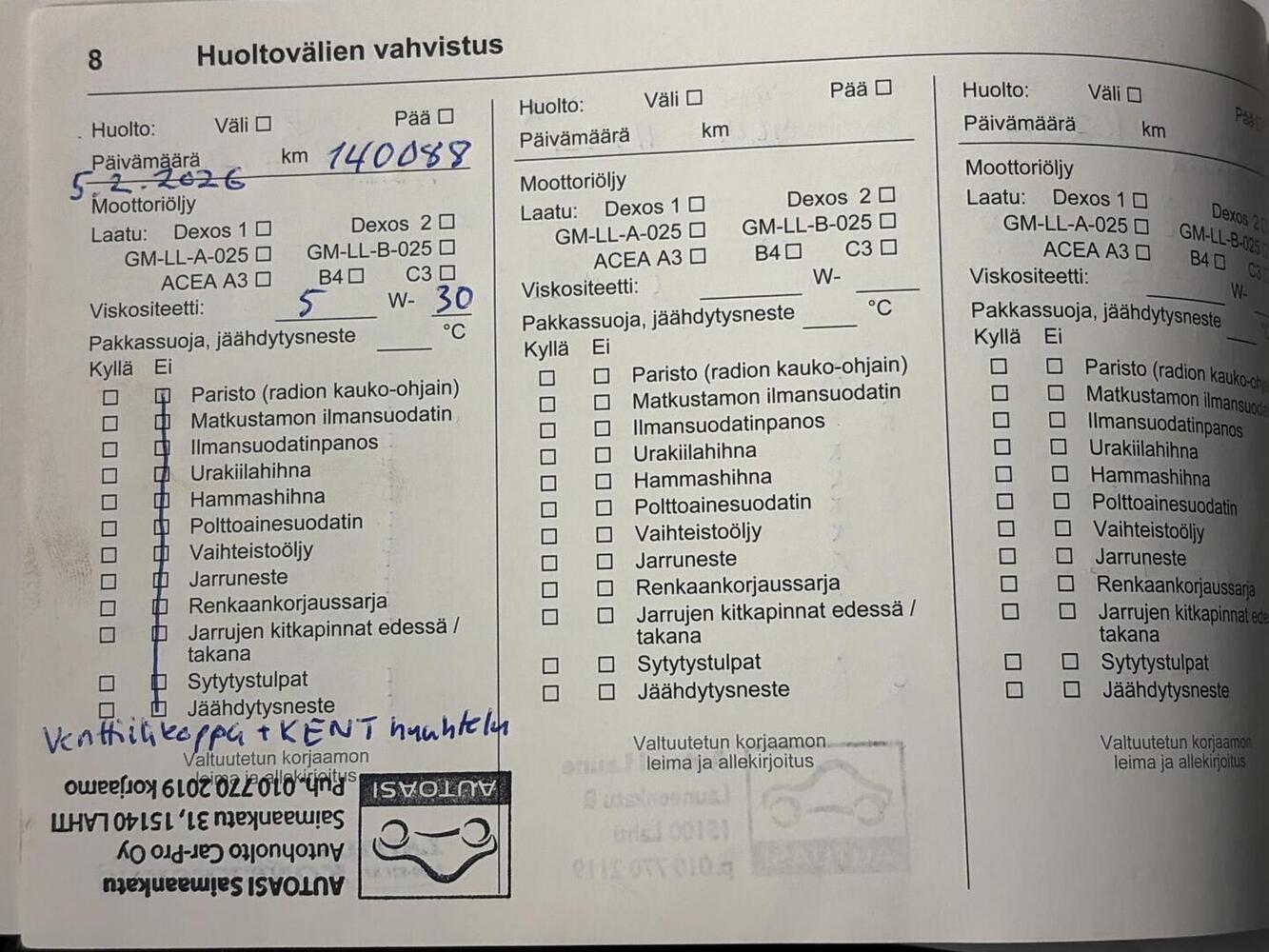 Opel Zafira vaihtoauto